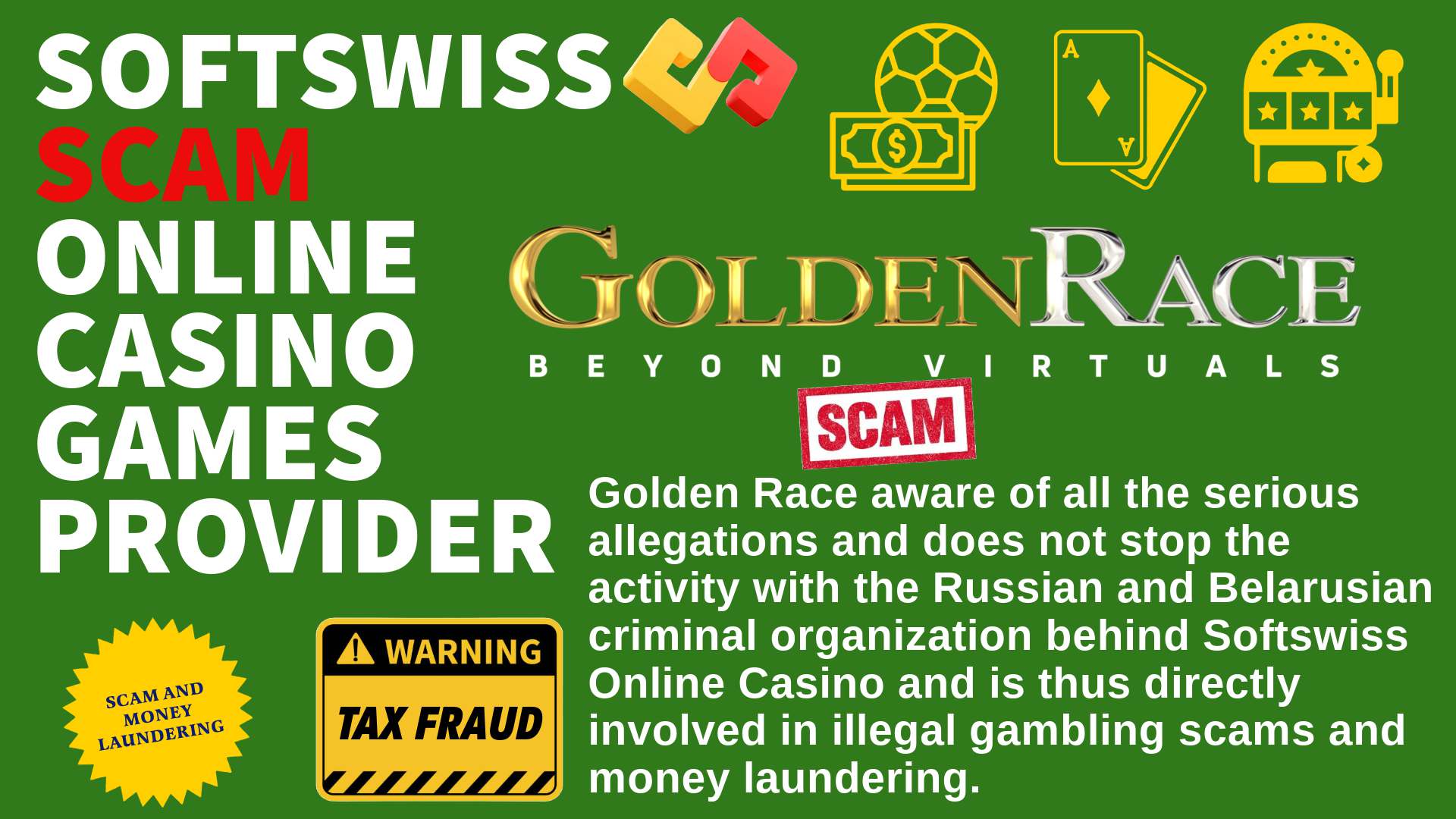 Goldenrace - softswiss scam - Casino by Softswiss